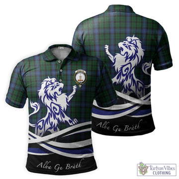 MacIntyre (McIntyre) Tartan Polo Shirt with Alba Gu Brath Regal Lion Emblem