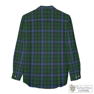 Tartan Vibes Clothing MacIntyre Tartan Womens Casual Shirt with Family Crest