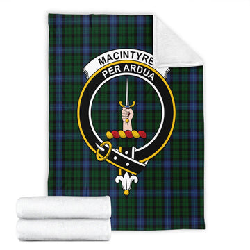 MacIntyre (McIntyre) Tartan Blanket with Family Crest