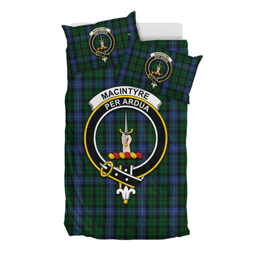 MacIntyre (McIntyre) Tartan Bedding Set with Family Crest