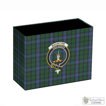 MacIntyre (McIntyre) Tartan Pen Holder with Family Crest