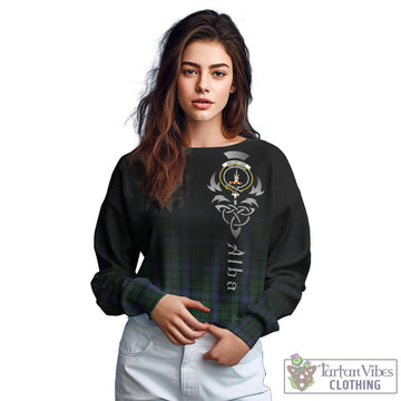 Tartan Vibes Clothing MacIntyre Tartan Sweatshirt Featuring Alba Gu Brath Family Crest Celtic Inspired
