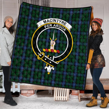 macintyre-tartan-quilt-with-family-crest