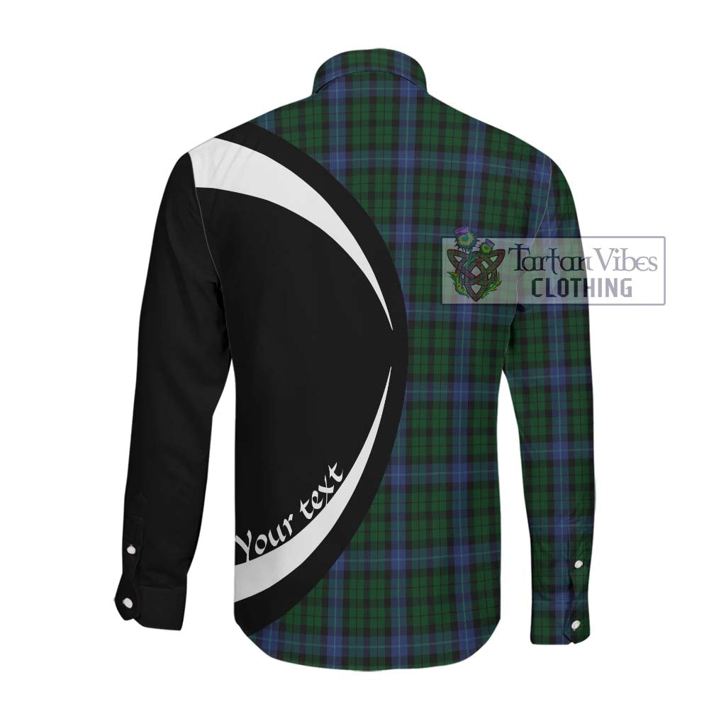 MacIntyre (McIntyre) Tartan Long Sleeve Button Up with Family Crest Circle Style Men's Shirt - Tartan Vibes Clothing