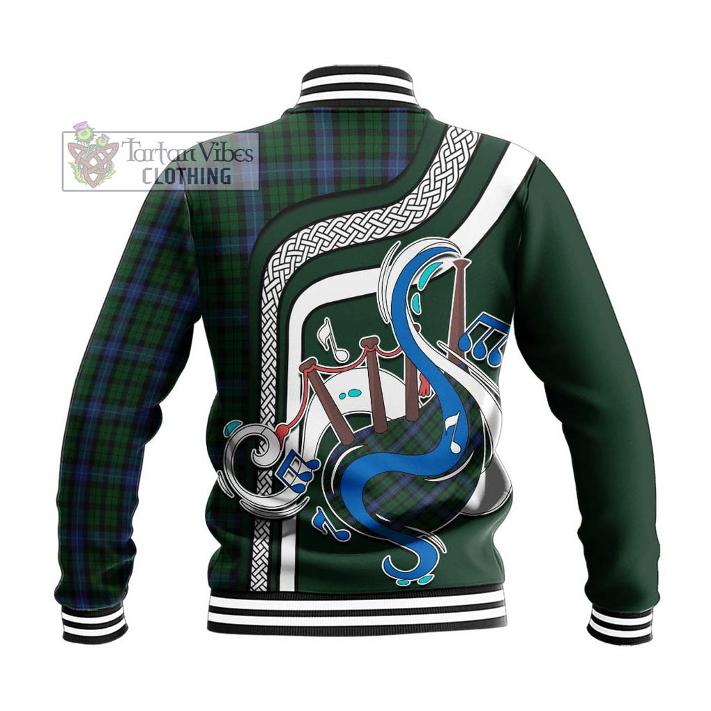 Tartan Vibes Clothing MacIntyre Tartan Baseball Jacket with Epic Bagpipe Style