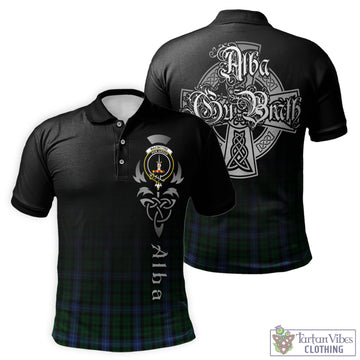 MacIntyre (McIntyre) Tartan Polo Shirt Featuring Alba Gu Brath Family Crest Celtic Inspired