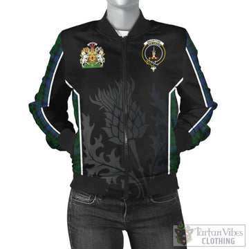 MacIntyre (McIntyre) Tartan Bomber Jacket with Family Crest and Scottish Thistle Vibes Sport Style