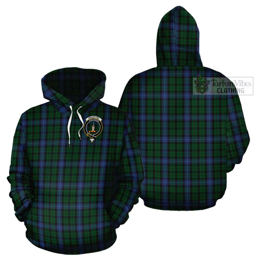 MacIntyre (McIntyre) Tartan Cotton Hoodie with Family Crest - Tartan Vibes Clothing