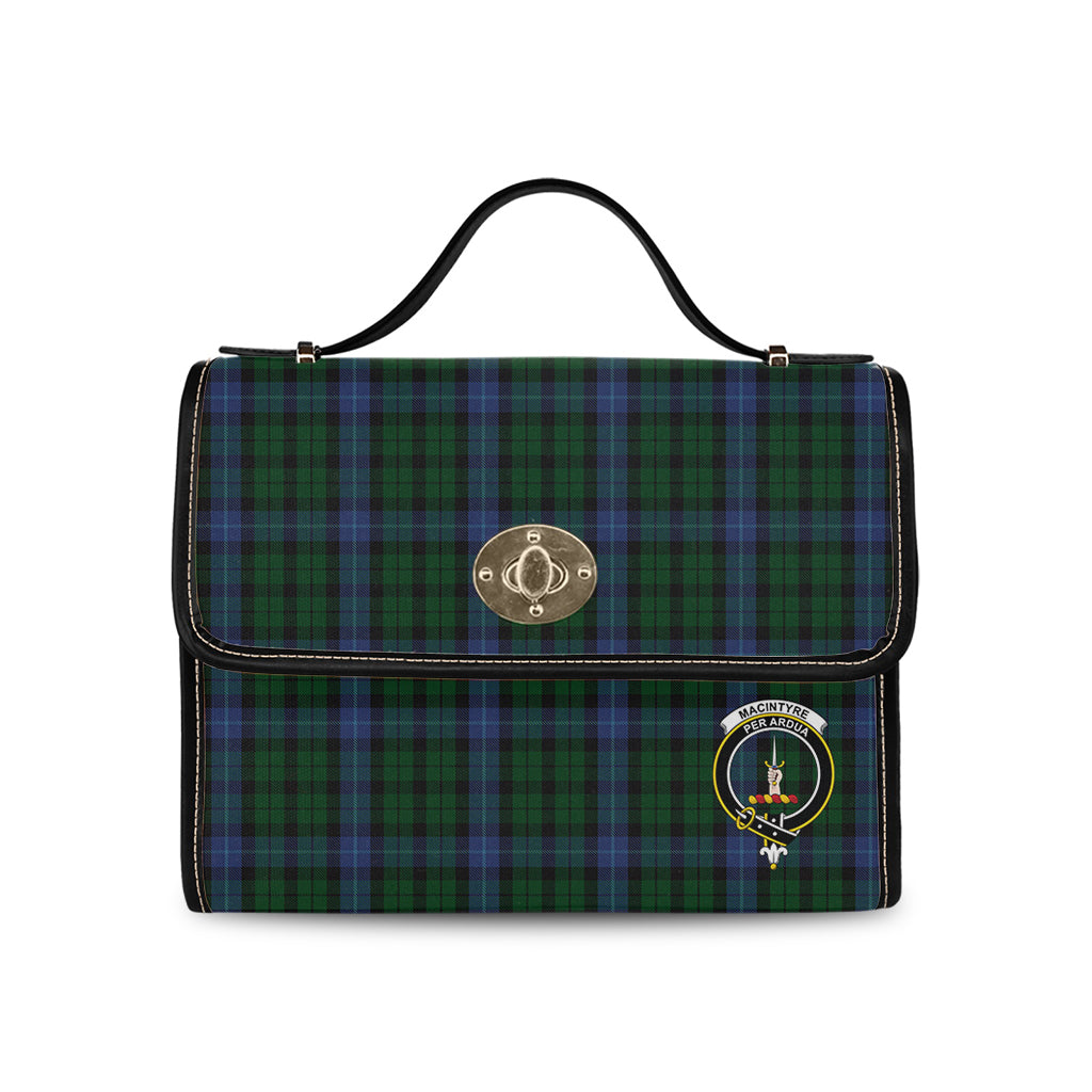 macintyre-tartan-leather-strap-waterproof-canvas-bag-with-family-crest