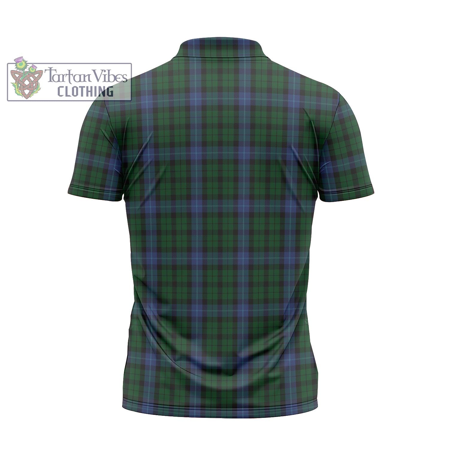 Tartan Vibes Clothing MacIntyre Tartan Zipper Polo Shirt with Family Crest