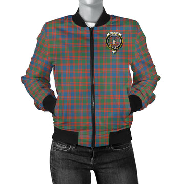 MacIntyre Ancient Tartan Bomber Jacket with Family Crest