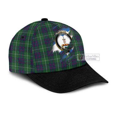 MacIntyre Hunting Tartan Classic Cap with Family Crest In Me Style