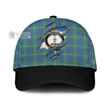 MacIntyre Hunting Ancient Tartan Classic Cap with Family Crest In Me Style
