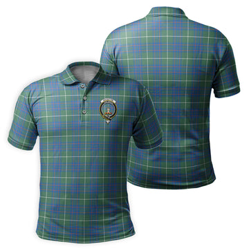 MacIntyre Hunting Ancient Tartan Men's Polo Shirt with Family Crest