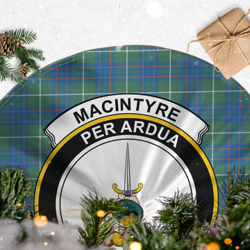 MacIntyre Hunting Ancient Tartan Christmas Tree Skirt with Family Crest