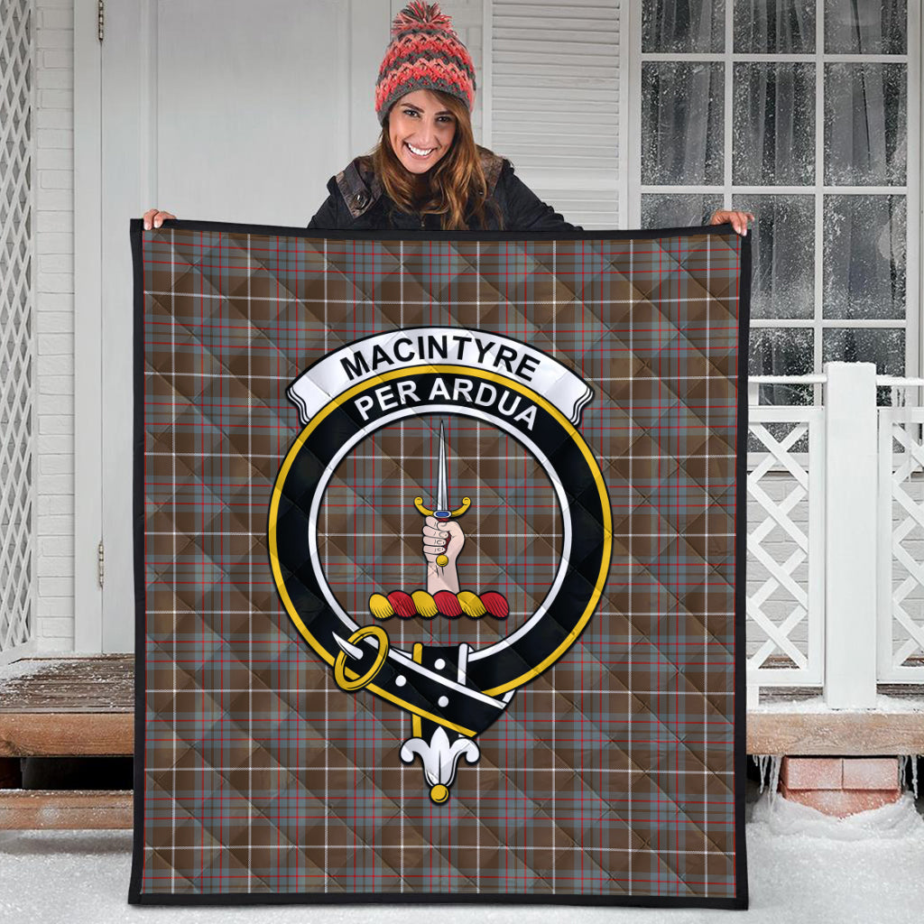 macintyre-hunting-weathered-tartan-quilt-with-family-crest