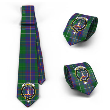 MacIntyre Inglis Tartan Classic Necktie with Family Crest