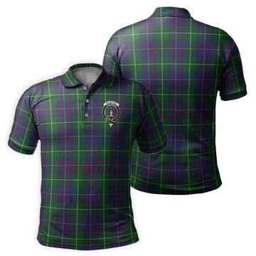 MacIntyre Inglis Tartan Men's Polo Shirt with Family Crest