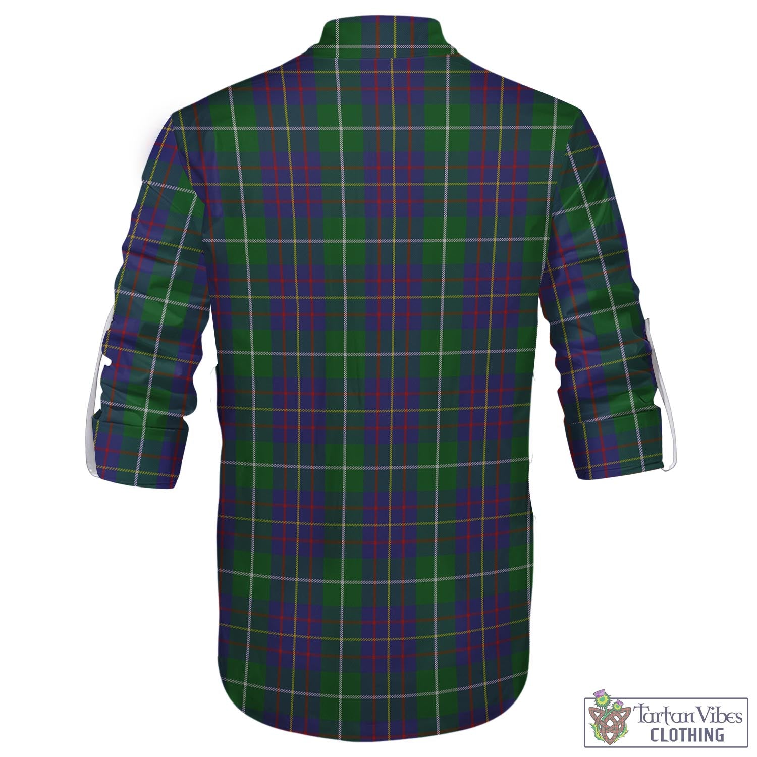 Tartan Vibes Clothing MacIntyre Inglis Tartan Men's Scottish Traditional Jacobite Ghillie Kilt Shirt