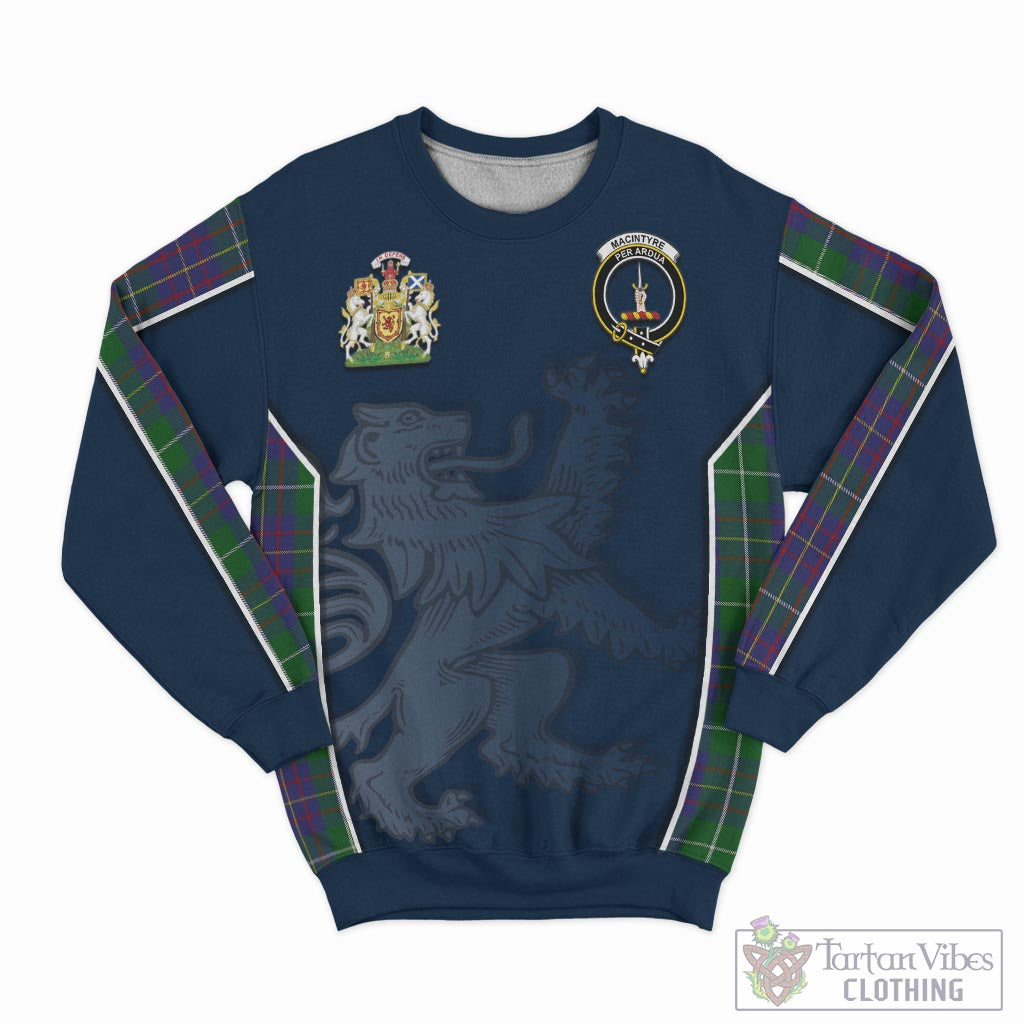 Tartan Vibes Clothing MacIntyre Inglis Tartan Sweater with Family Crest and Lion Rampant Vibes Sport Style