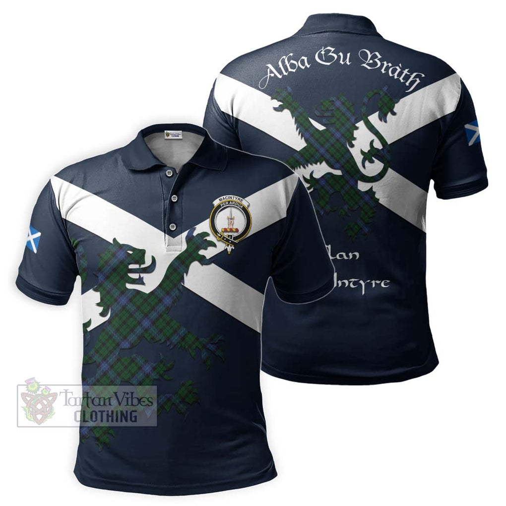 Tartan Vibes Clothing MacIntyre (McIntyre) Tartan Lion Rampant Polo Shirt – Proudly Display Your Heritage with Alba Gu Brath and Clan Name