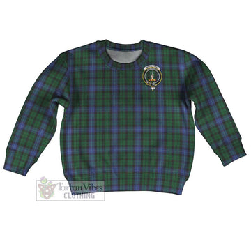 MacIntyre (McIntyre) Tartan Kid Ugly Sweater with Family Crest