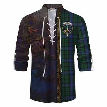 MacIntyre (McIntyre) Tartan Family Crest Ghillie Kilt Shirt Alba Gu Brath Be Brave Lion Ancient Style