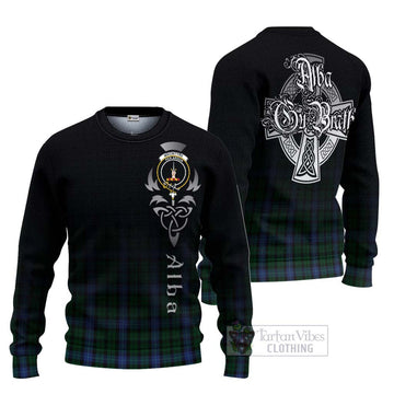 Tartan Vibes Clothing MacIntyre (McIntyre) Tartan Knitted Sweater Featuring Alba Gu Brath Family Crest Celtic Inspired