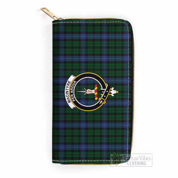MacIntyre (McIntyre) Tartan Women's Leather Wallet with Family Crest