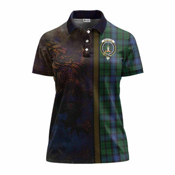 MacIntyre (McIntyre) Tartan Family Crest Women's Polo Shirt Alba Gu Brath Be Brave Lion Ancient Style