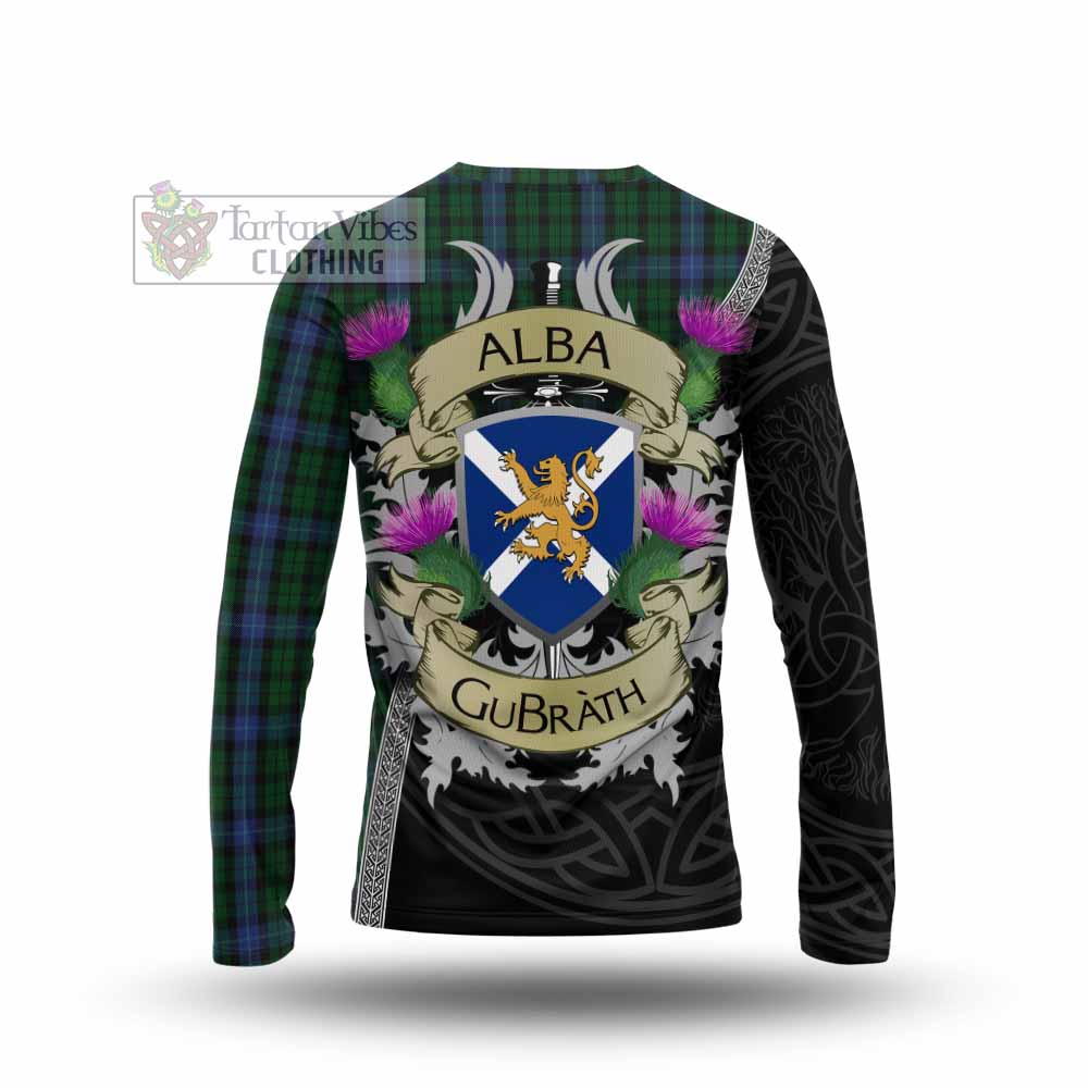 Tartan Vibes Clothing MacIntyre (McIntyre) Tartan Family Crest Long Sleeve T-Shirt Lion Rampant Royal Thistle Shield Celtic Inspired