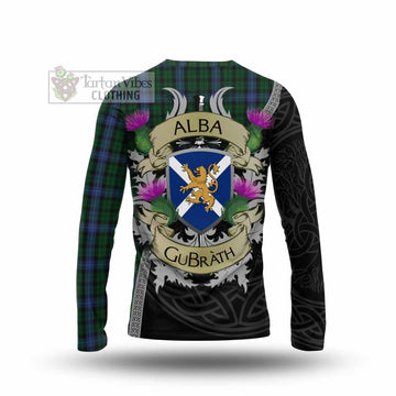 Tartan Vibes Clothing MacIntyre (McIntyre) Tartan Family Crest Long Sleeve T-Shirt Lion Rampant Royal Thistle Shield Celtic Inspired
