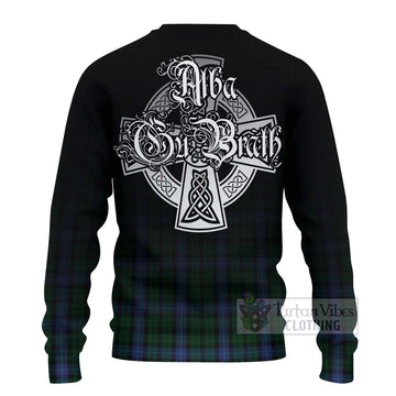 Tartan Vibes Clothing MacIntyre (McIntyre) Tartan Knitted Sweater Featuring Alba Gu Brath Family Crest Celtic Inspired