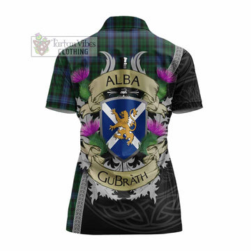 MacIntyre (McIntyre) Tartan Family Crest Women's Polo Shirt Lion Rampant Royal Thistle Shield Celtic Inspired