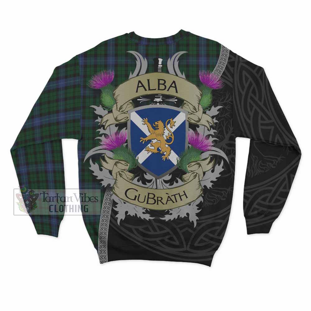 Tartan Vibes Clothing MacIntyre (McIntyre) Tartan Family Crest Sweatshirt Lion Rampant Royal Thistle Shield Celtic Inspired