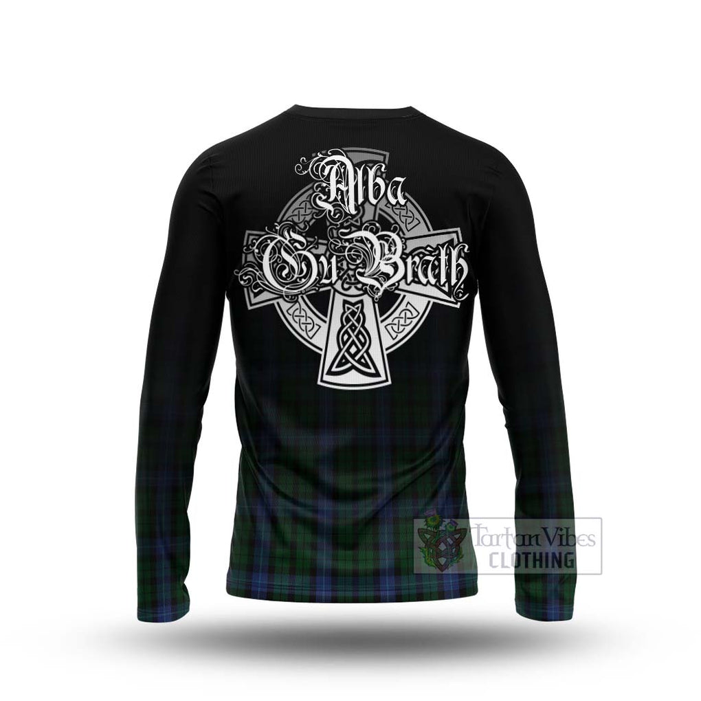 Tartan Vibes Clothing MacIntyre (McIntyre) Tartan Long Sleeve T-Shirt Featuring Alba Gu Brath Family Crest Celtic Inspired