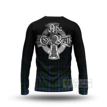Tartan Vibes Clothing MacIntyre (McIntyre) Tartan Long Sleeve T-Shirt Featuring Alba Gu Brath Family Crest Celtic Inspired