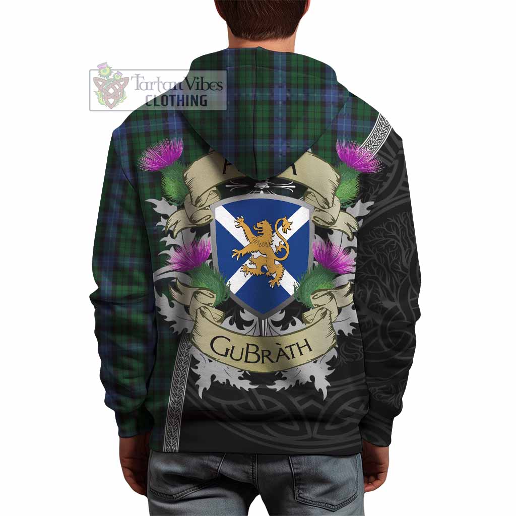 Tartan Vibes Clothing MacIntyre (McIntyre) Tartan Family Crest Hoodie Lion Rampant Royal Thistle Shield Celtic Inspired