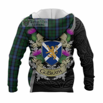 MacIntyre (McIntyre) Tartan Family Crest Knitted Hoodie Lion Rampant Royal Thistle Shield Celtic Inspired