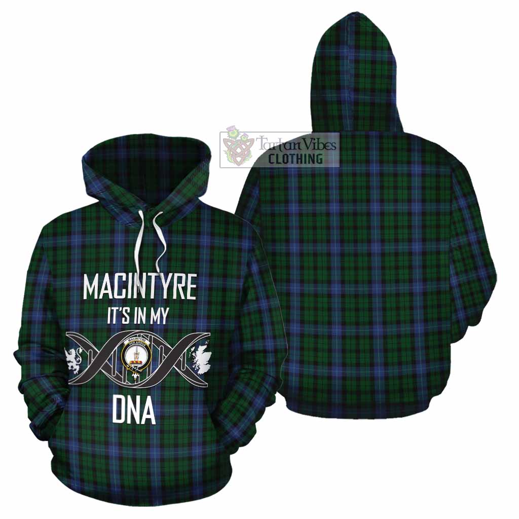 MacIntyre (McIntyre) Tartan Cotton Hoodie with Family Crest DNA In Me Style Zip Hoodie - Tartan Vibes Clothing