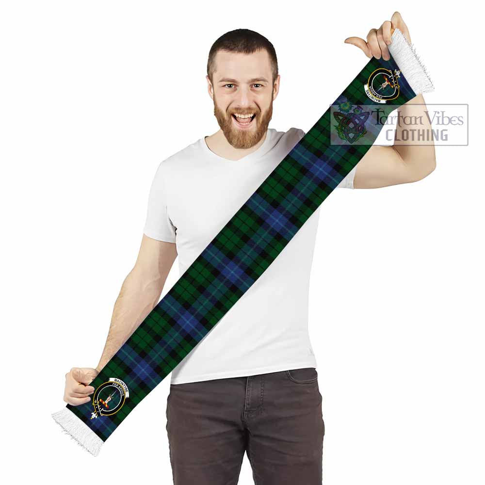 Tartan Vibes Clothing MacIntyre (McIntyre) Tartan Ruffneck Scarf with Family Crest