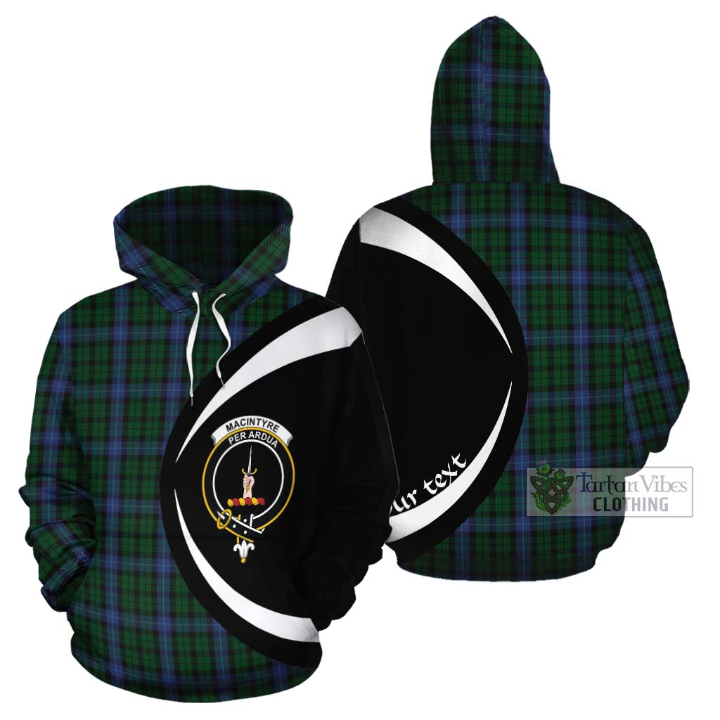 MacIntyre (McIntyre) Tartan Cotton Hoodie with Family Crest Circle Style Zip Hoodie - Tartan Vibes Clothing