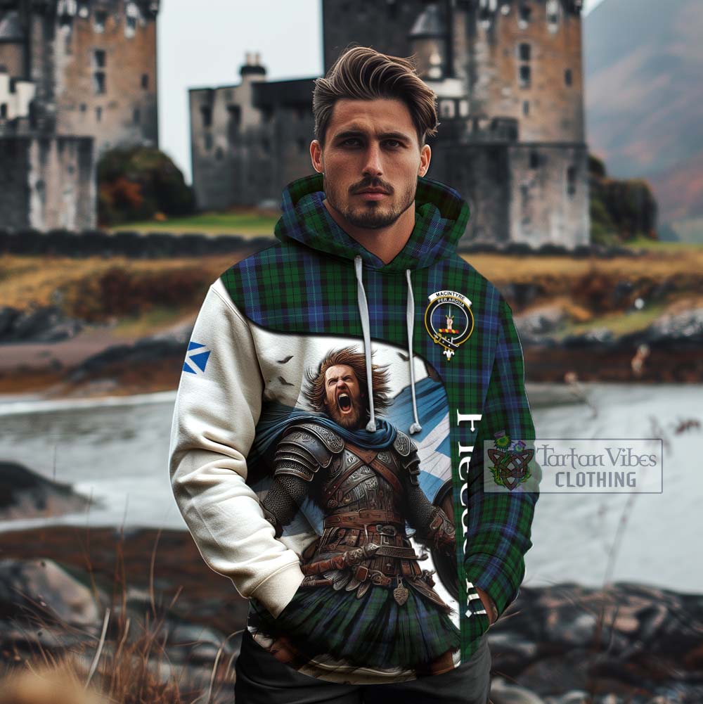 Tartan Vibes Clothing MacIntyre (McIntyre) Crest Tartan Cotton Hoodie Inspired by the Freedom of Scottish Warrior
