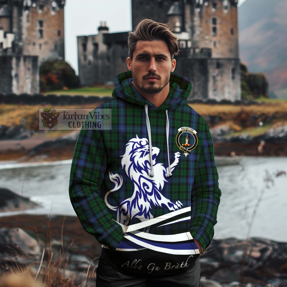 MacIntyre (McIntyre) Tartan Cotton Hoodie with Alba Gu Brath Regal Lion Emblem - Tartan Vibes Clothing