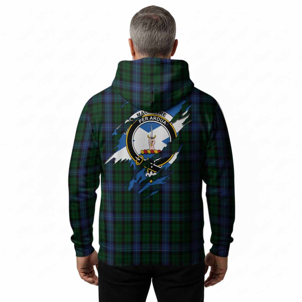 MacIntyre (McIntyre) Clan Crest In Me Tartan Hoodie Scotland Flag Style