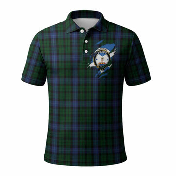 MacIntyre (McIntyre) Clan Crest In Me Tartan Polo Shirt Scotland Flag Style