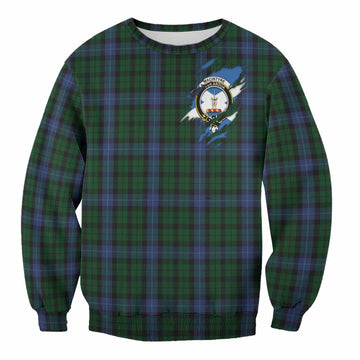 MacIntyre (McIntyre) Clan Crest In Me Tartan Sweatshirt Scotland Flag Style