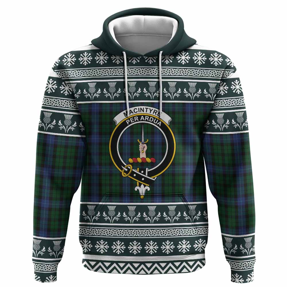 MacIntyre (McIntyre) Clan Tartan Christmas Hoodie with Family Crest - Tartan Vibes Clothing