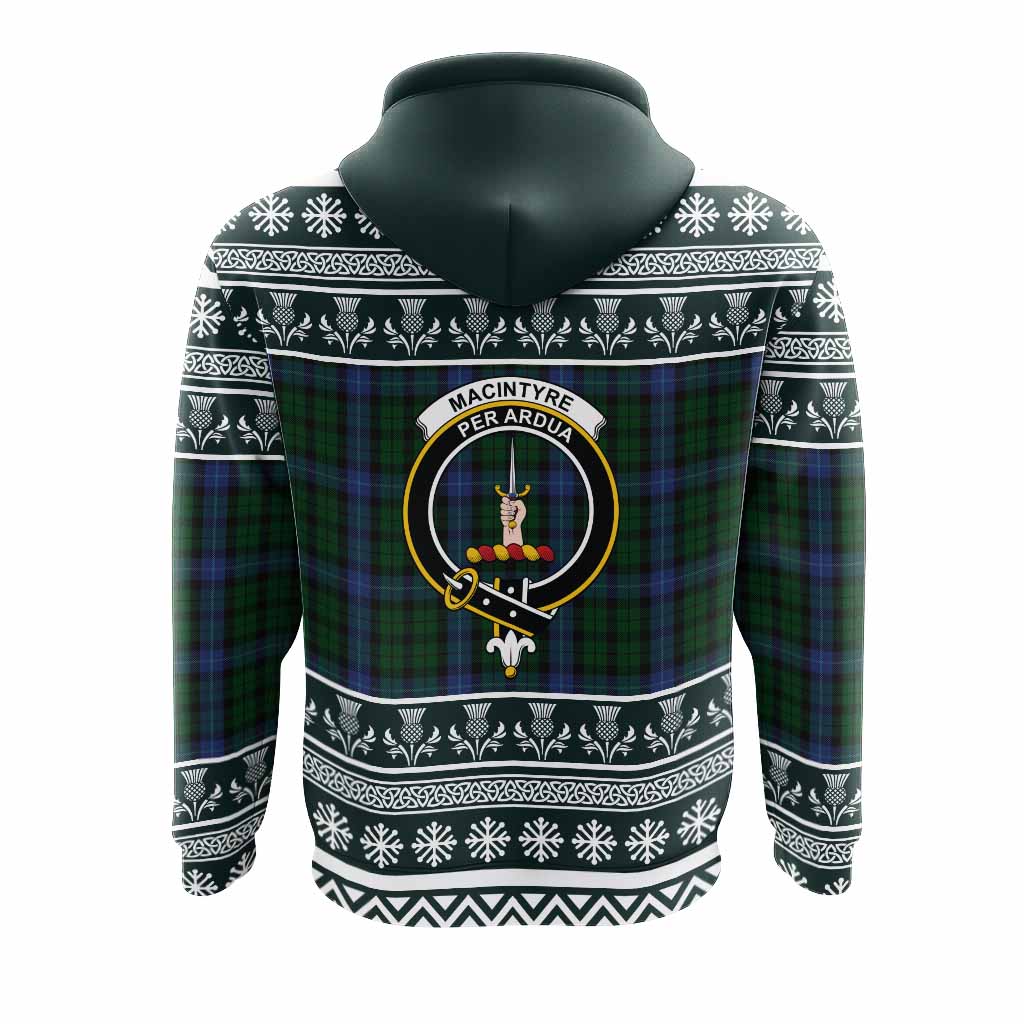MacIntyre (McIntyre) Clan Tartan Christmas Hoodie with Family Crest - Tartan Vibes Clothing