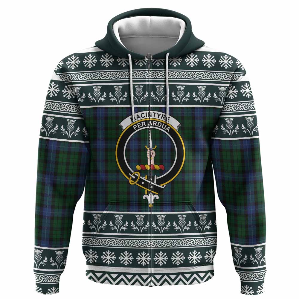 MacIntyre (McIntyre) Clan Tartan Christmas Hoodie with Family Crest - Tartan Vibes Clothing